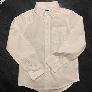 Boys White Oxford Shirt Sz 5/6